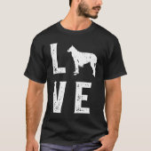 Borzoi Love  1 Tシャツ (正面)