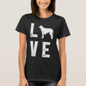 Borzoi Love  1 Tシャツ (正面)