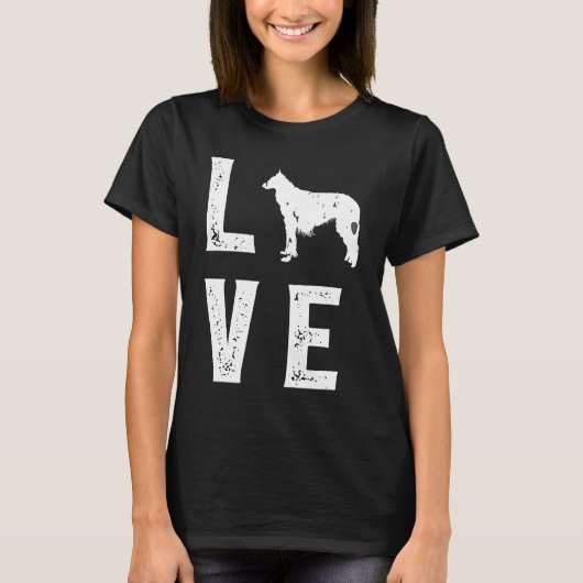 Borzoi Love  1 Tシャツ (正面)