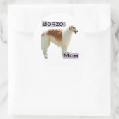 Borzoi Mom 4 – ステッカー (バッグ)