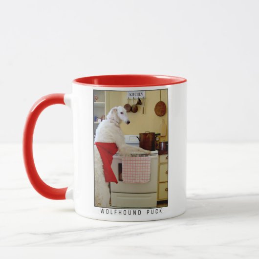 Borzoi Mug Russian Wolfhound Sighthound kitchen  マグカップ (左)