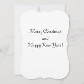 Borzoi & Santa Dog Artクリスマスカード カード (裏面)