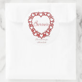 Borzoi True Love – ステッカー (バッグ)