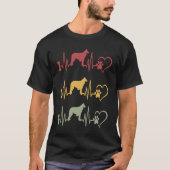 Borzoi Vintage 3 Tシャツ (正面)