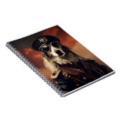 Borzoi WWI Vintage Aviator ノートブック (右側)