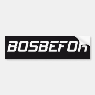 BOSBEFOK バンパーステッカー