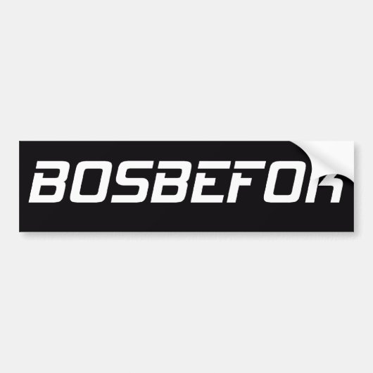 BOSBEFOK バンパーステッカー (正面)