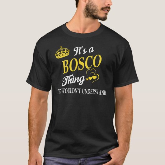 BOSCOには分からない Tシャツ (正面)