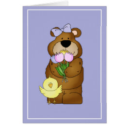 Boscoe & Betty Bears Love Easter d3 Greeting Card