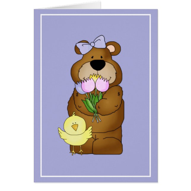 Boscoe & Betty Bears Love Easter d3 Greeting Card (正面)