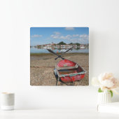 Bosham圧倒する港イギリス スクエア壁時計 (ホーム)