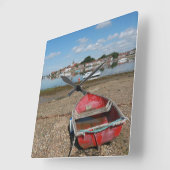 Bosham圧倒する港イギリス スクエア壁時計 (傾斜)