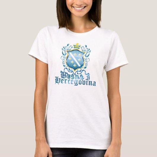 Bosnaの紋章付き外衣 Tシャツ (正面)