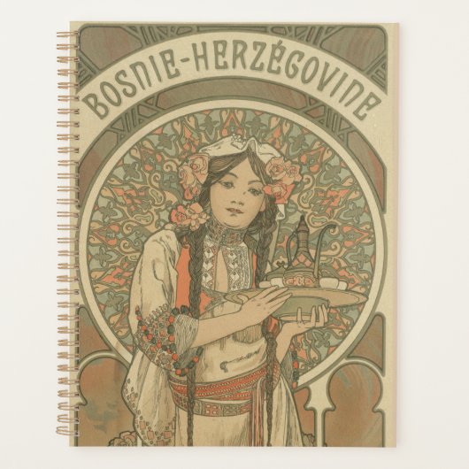 Bosnia and Herzegovina by Alphonse Mucha (1900) プランナー手帳 (正面)