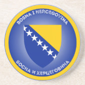 Bosnia and Herzegovina Coat of Arms Circle Shape コースター (正面)