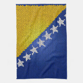 Bosnia and Herzegovina Flag Artistic Kitchen Decor キッチンタオル (縦)