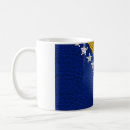 Bosnia and Herzegovina Flag Artistic Patriotic Art コーヒーマグカップ