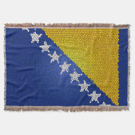 Bosnia and Herzegovina Flag Cozy Patriotic Design スローブランケット