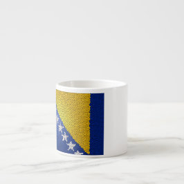 Bosnia and Herzegovina Flag Patriotic Design エスプレッソカップ