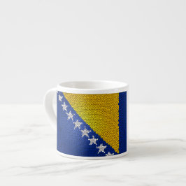 Bosnia and Herzegovina Flag Patriotic Design エスプレッソカップ