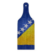 Bosnia and Herzegovina Flag Patriotic Kitchen Deco カッティングボード (正面)