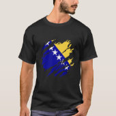 Bosnia Bosnian flag Tシャツ (正面)