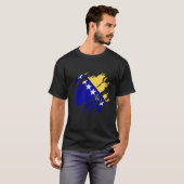 Bosnia Bosnian flag Tシャツ (正面フル)