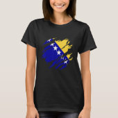 Bosnia Bosnian flag Tシャツ (正面)