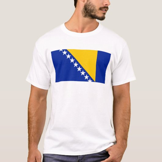 Bosnia Flag T-Shirt, Patriotic T-Shirts Tシャツ (正面)