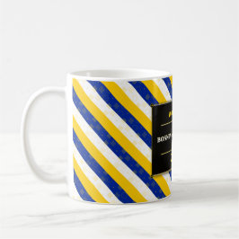Bosnia Herzegovina Football Fan Flag Colors Stripe コーヒーマグカップ