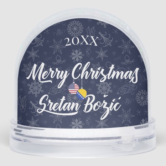 Bosnian American Bilingual Merry Christmas (裏面)