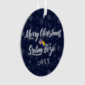 Bosnian American With Custom Year Bilingual オーナメント (正面)