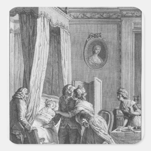 Bosonからの医師の訪問 スクエアシール (正面)