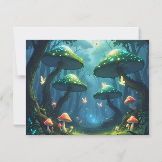 bosque de fantasía con hongos 招待状 (正面)