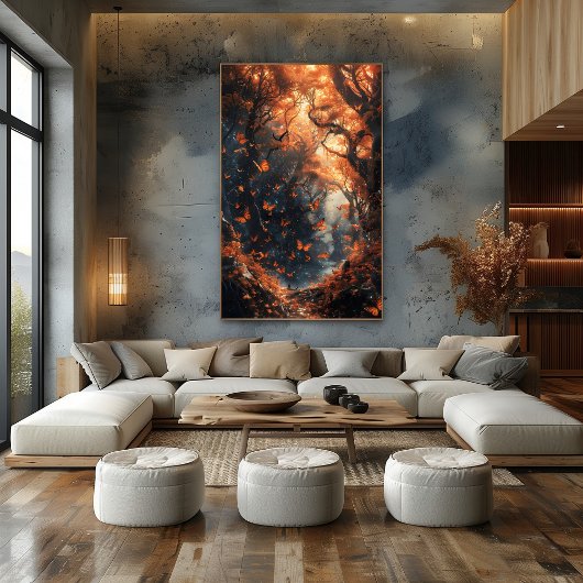 Bosque Encantado: Maravilla de Mariposas Bicolor ポスター