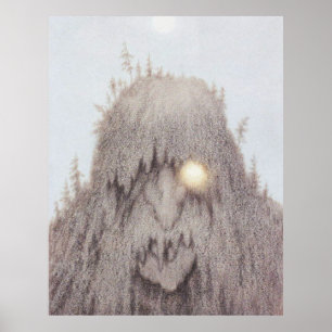 Bosque Troll. Theodor Kittelsen ポスター
