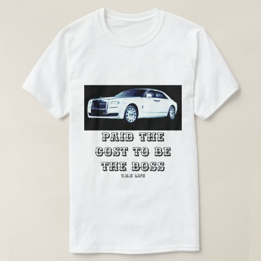 BOSSスタイル T.R.K ロールスロイス Tシャツ (デザイン正面)