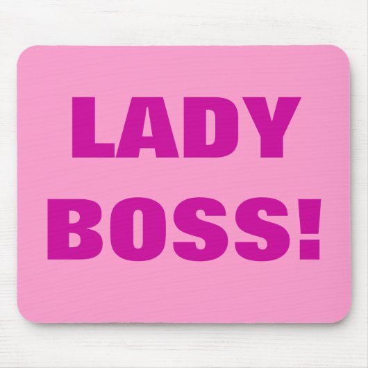 BOSS女性! マウスパッド (正面)