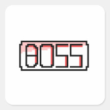 "BOSS" レトロフォント