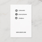 Boss -社会的な媒体カードテンプレート女性 名刺 (裏面)