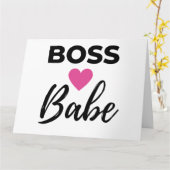 Boss Babe 2 カード (黄色い花)