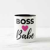 Boss Babe 2 ツートーンマグカップ (中央)