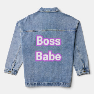 Boss Babe Denim Jacket – Power, Style, and Sass.  デニムジャケット