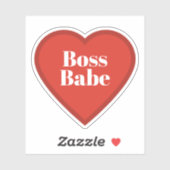 Boss Babe Heart Sticker - Relatable Mood Sticker シール (シート)