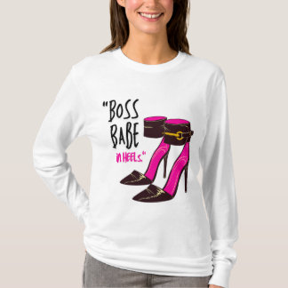 boss baby in heels tシャツ