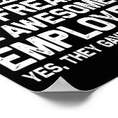 Boss Day Employee Appreciation Office Funny Boss ポスター (角)