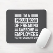 Boss Day Employee Appreciation Office Funny Boss  マウスパッド (マウス)