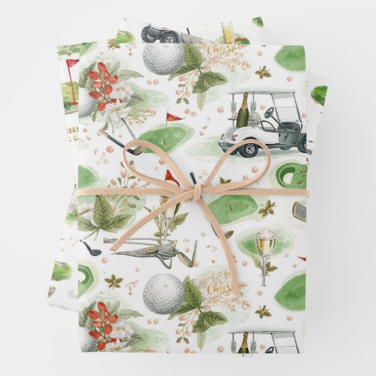 Boss Day for golfer ラッピングペーパーシート (インサイチュ)