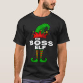 BOSS Elf Family Christmas Group Matching PJ Tシャツ (正面)