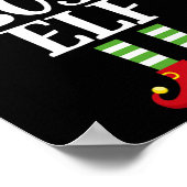 Boss Elf Family Matching Christmas Group Elf Pajam ポスター (角)